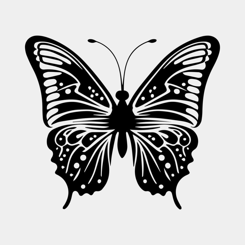 beautiful butterfly vector logo design idea isolated