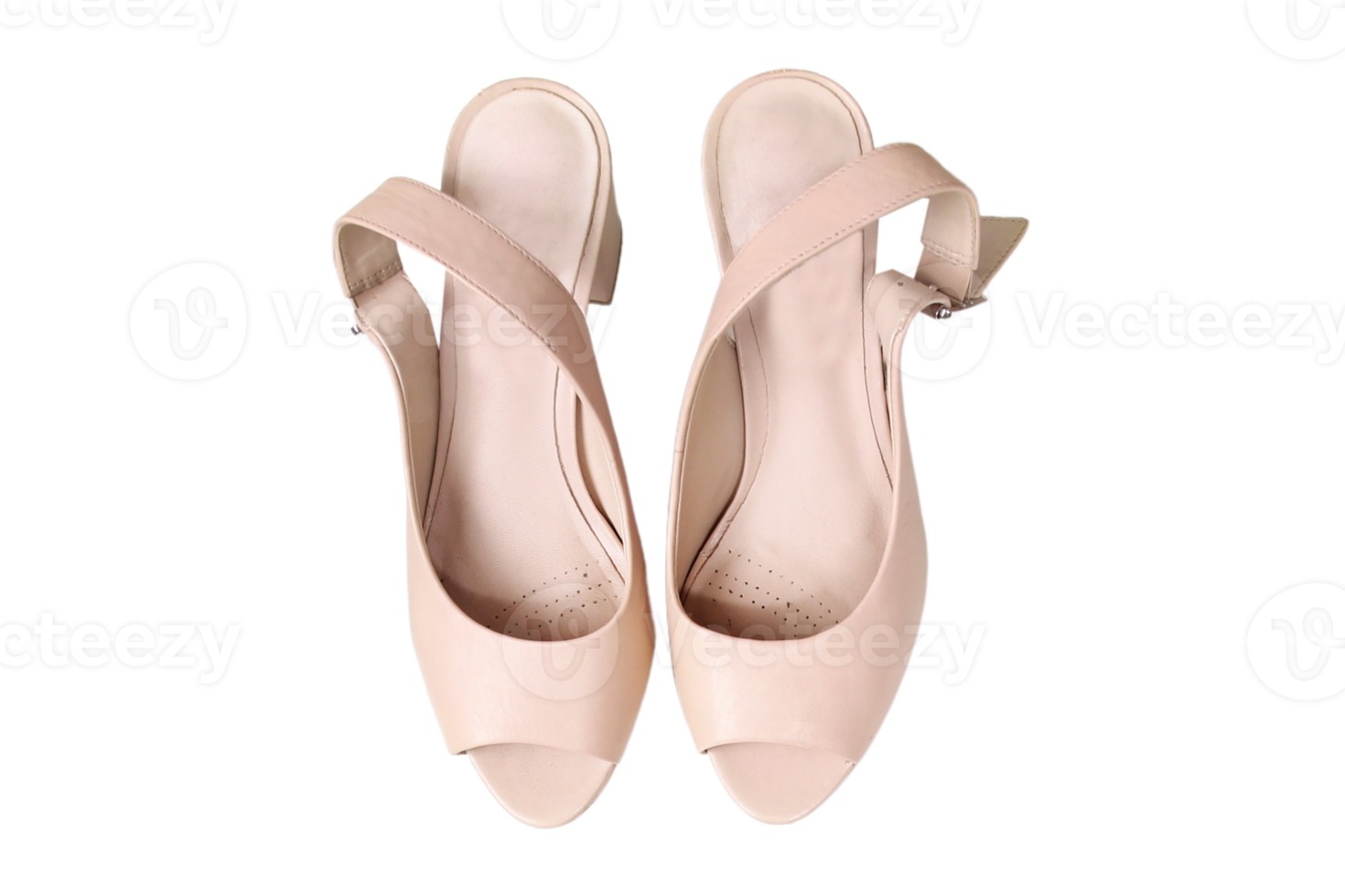 Beige heels isolated on a transparent background png