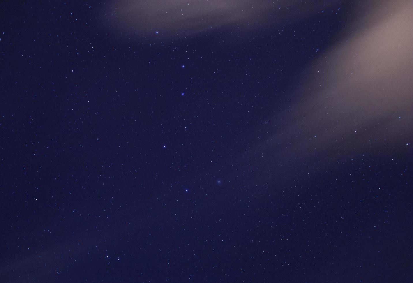night sky with Ursa Major and Ursa Minor constellations photo