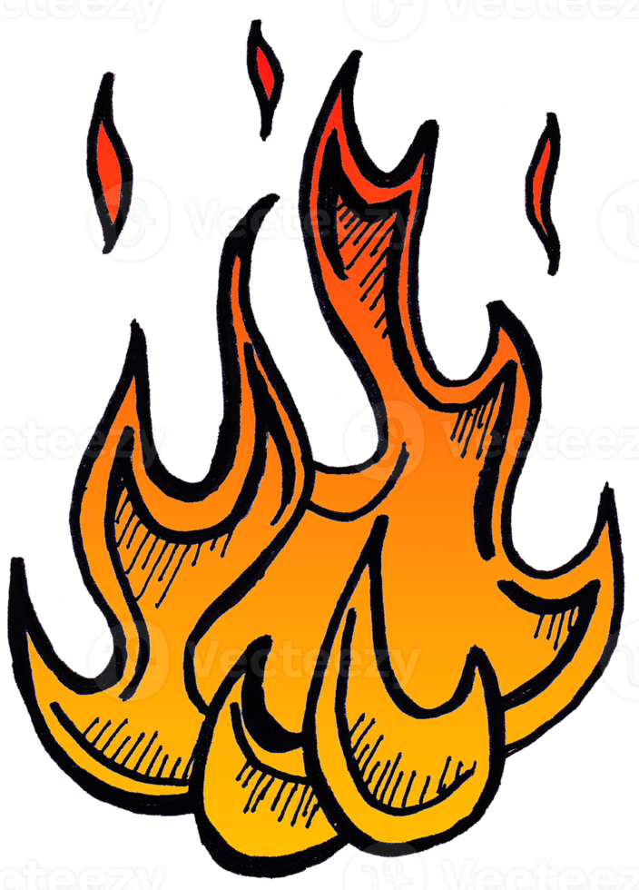 red fire illustration png