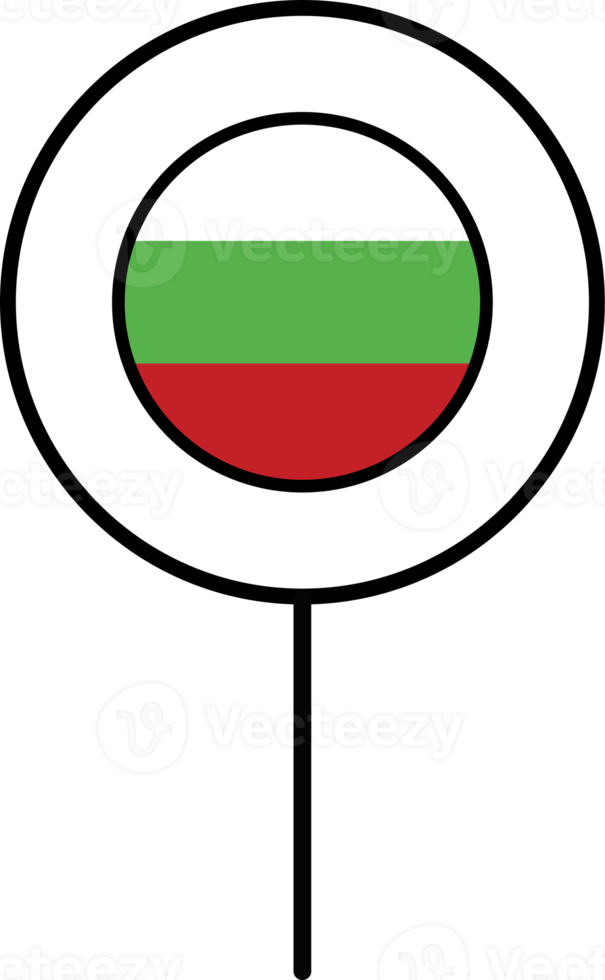 Bulgarie drapeau cercle épingle icône. png