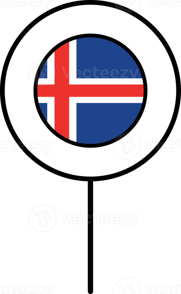 Iceland flag circle pin icon. png