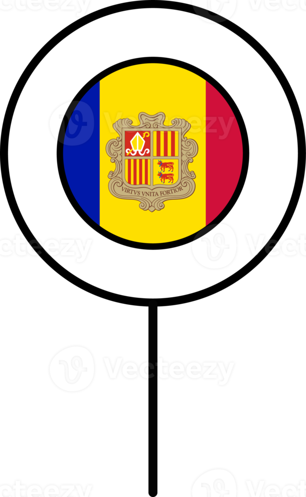 Andorra flag circle pin icon. png
