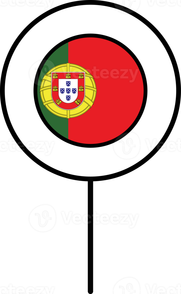 Portugal bandeira círculo PIN ícone. png