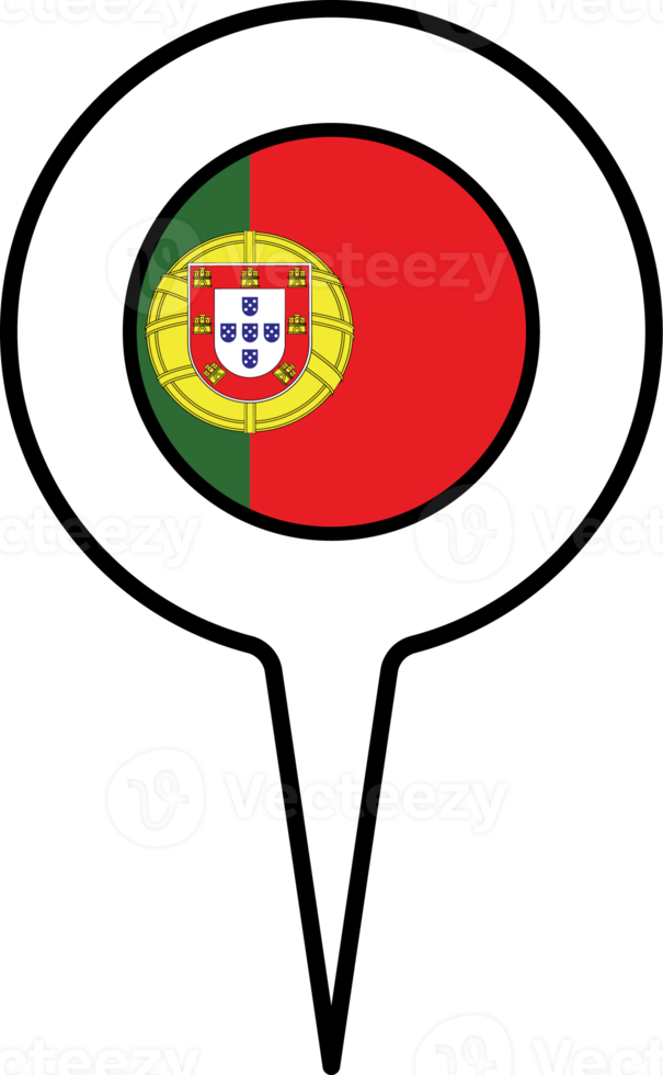 Portugal flag Map pointer icon. png