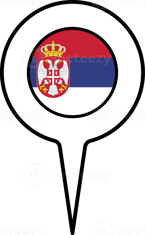 Serbia flag Map pointer icon. png