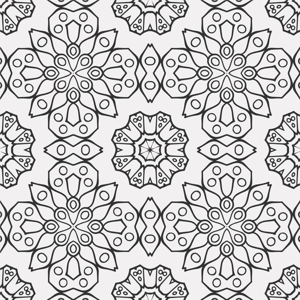 vector coloring geometric flower shapes pattern background