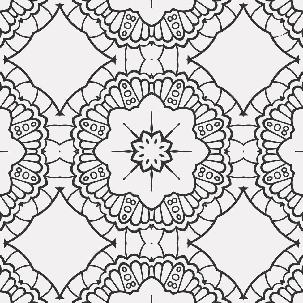 vector coloring geometric flower shapes pattern background