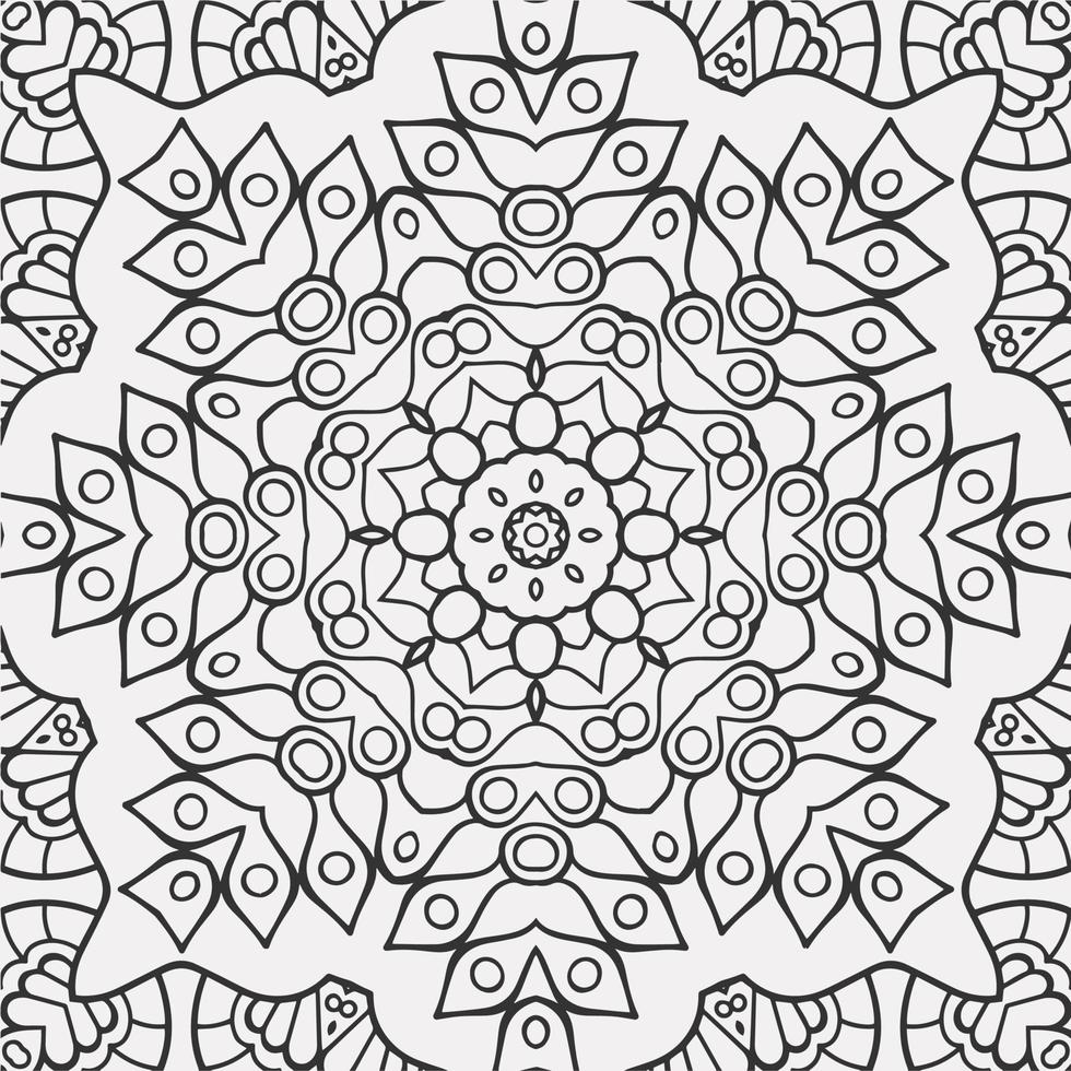 vector coloring geometric flower shapes pattern background