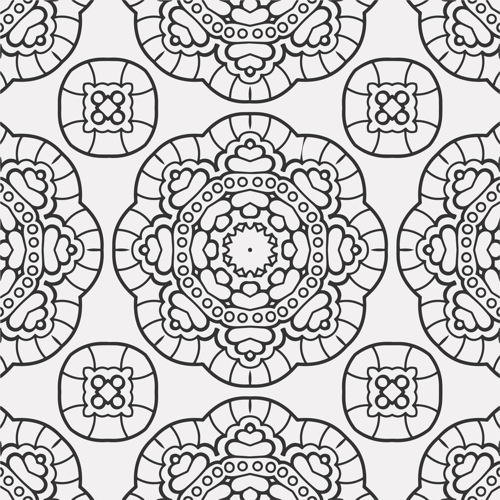 vector coloring geometric flower shapes pattern background