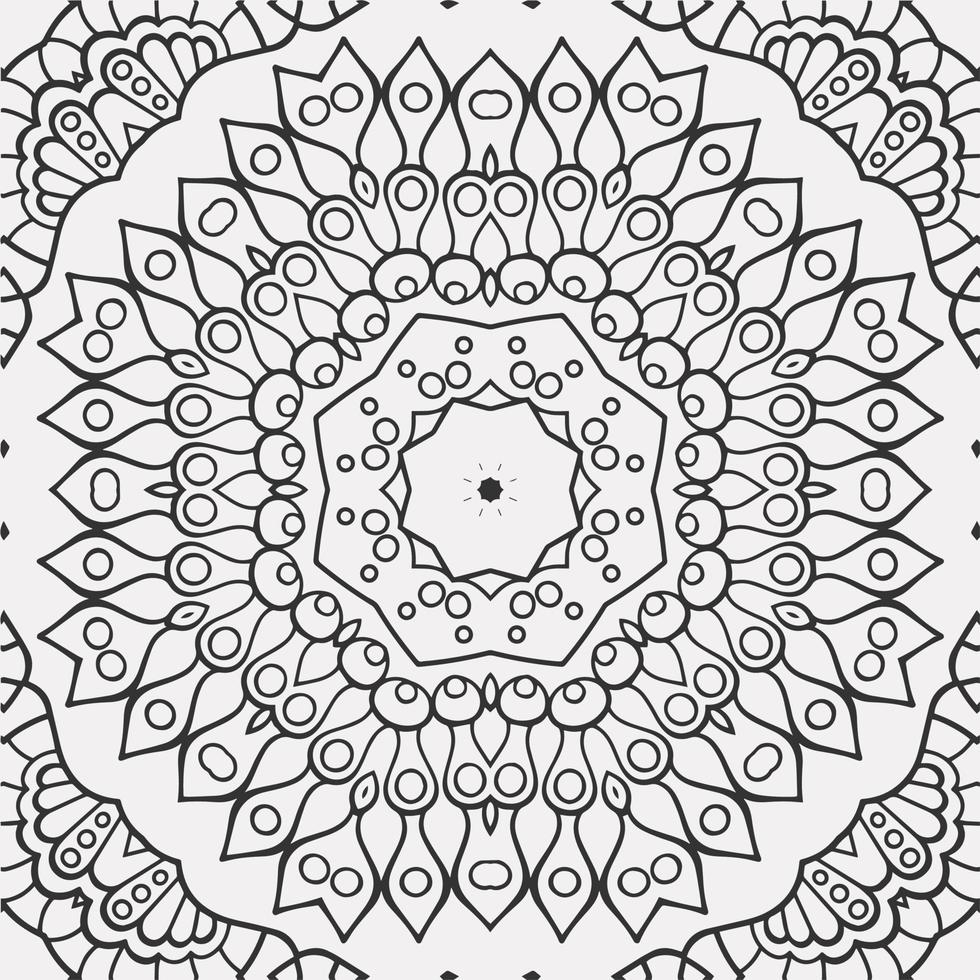 vector coloring geometric flower shapes pattern background