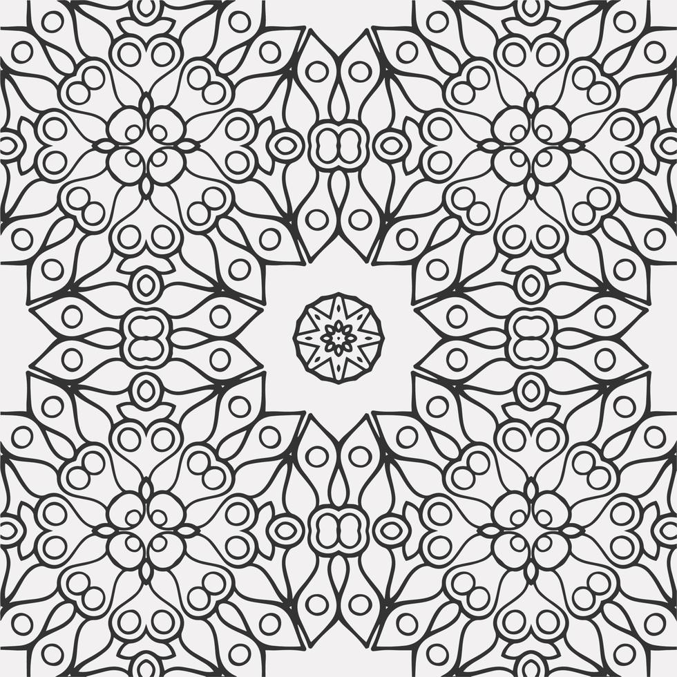 vector coloring geometric flower shapes pattern background