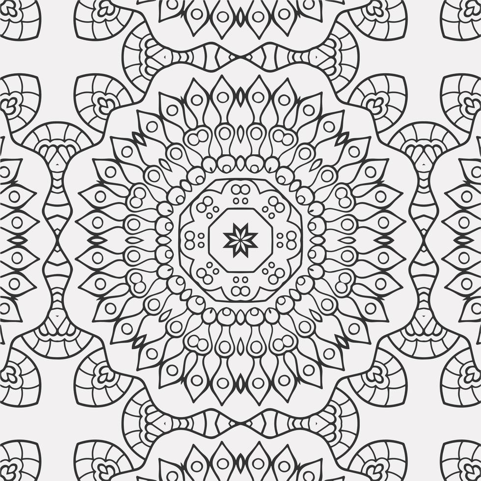 vector coloring geometric flower shapes pattern background