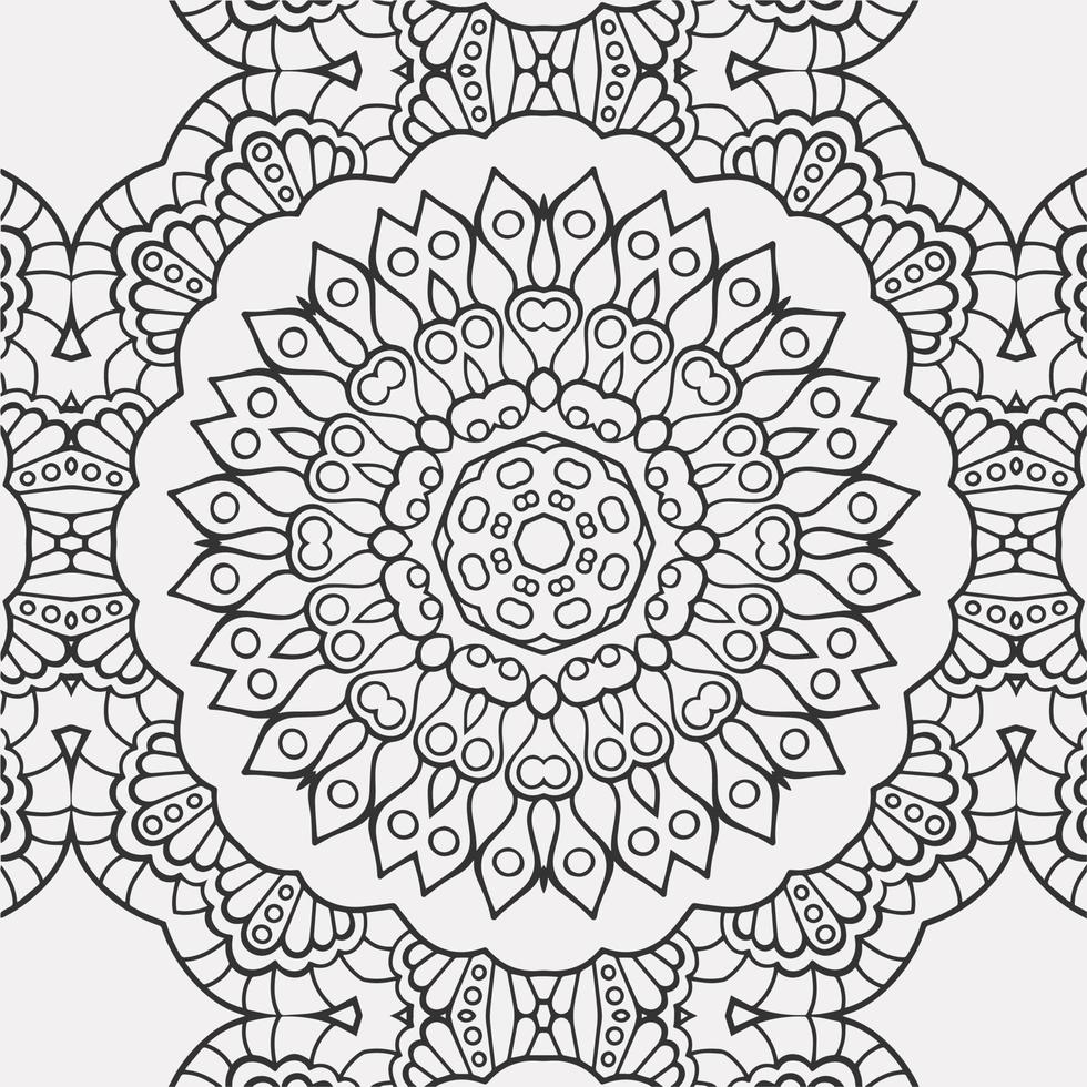 vector coloring geometric flower shapes pattern background