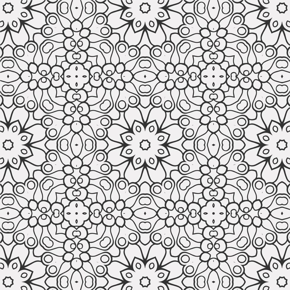 vector coloring geometric flower shapes pattern background