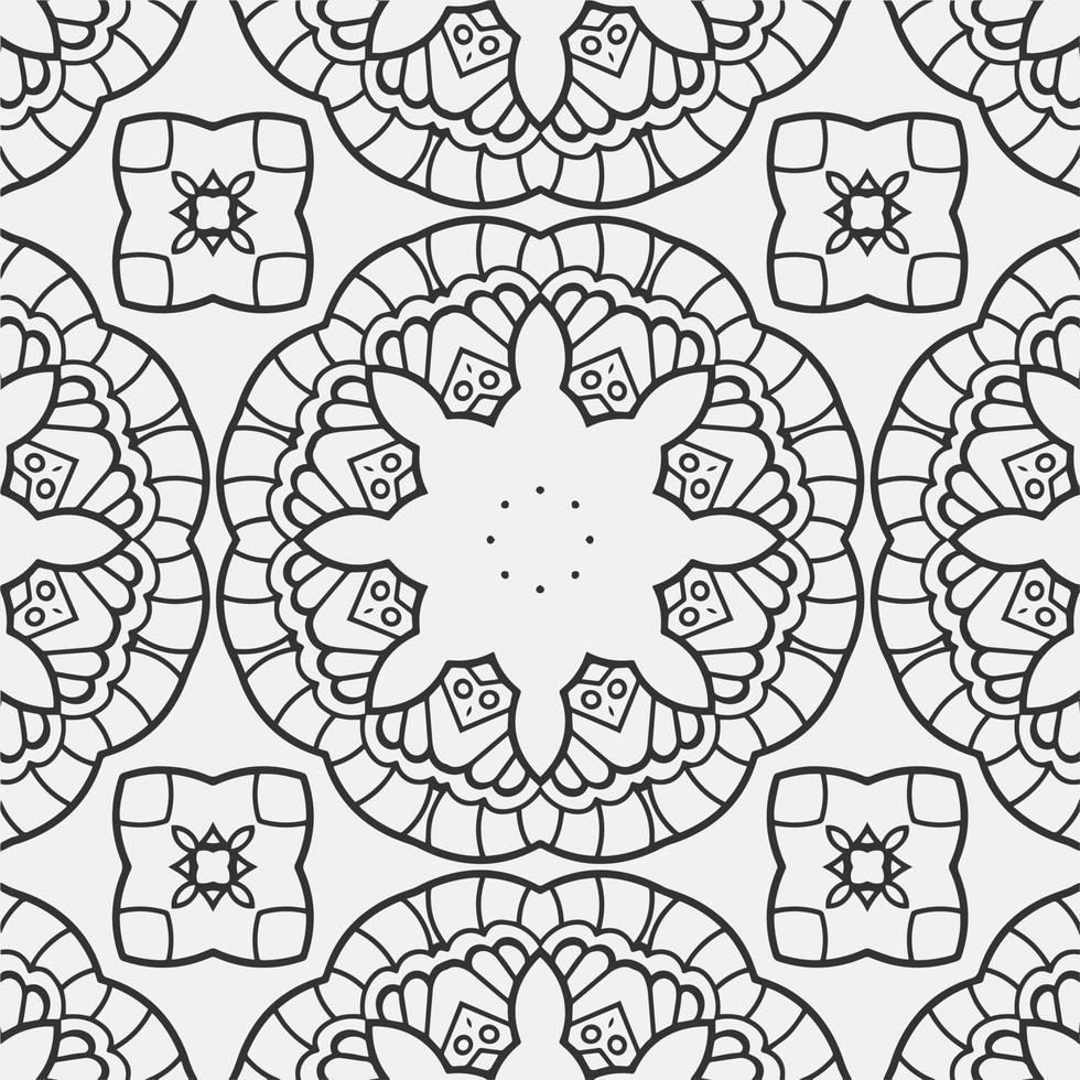 vector coloring geometric flower shapes pattern background