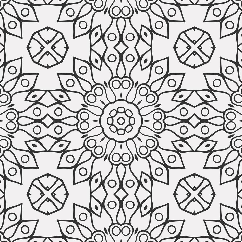 vector coloring geometric flower shapes pattern background