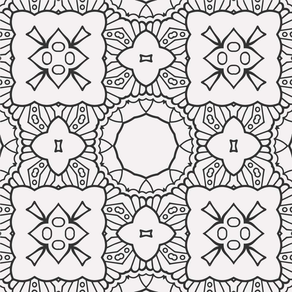 vector coloring geometric flower shapes pattern background