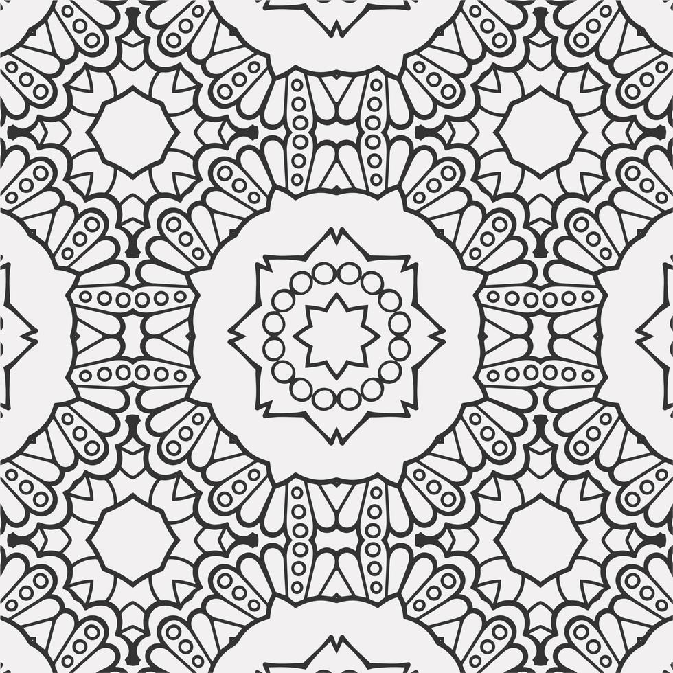 vector coloring geometric flower shapes pattern background