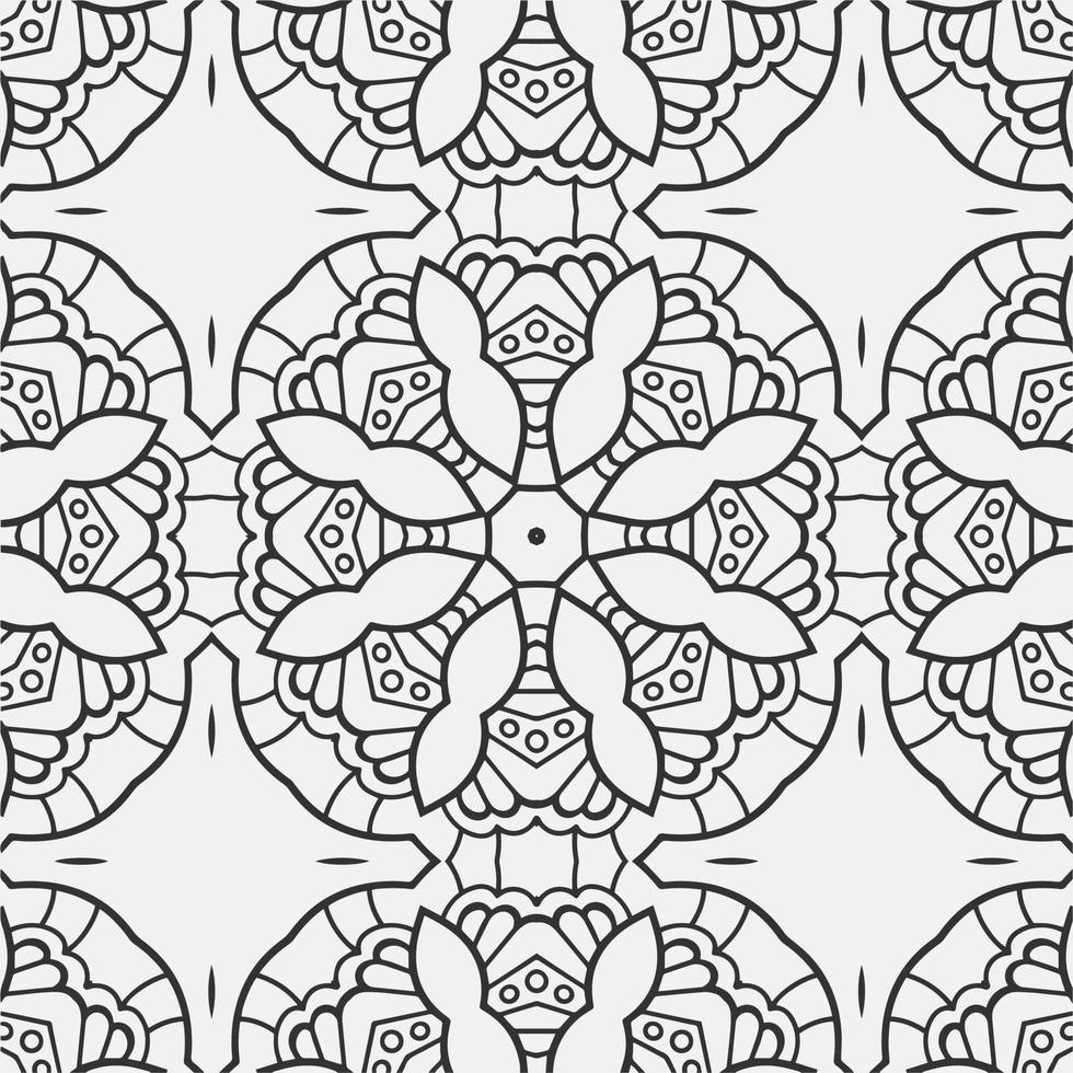 vector coloring geometric flower shapes pattern background