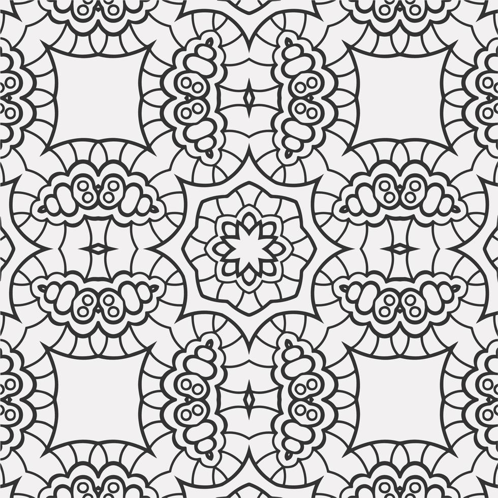 vector coloring geometric flower shapes pattern background