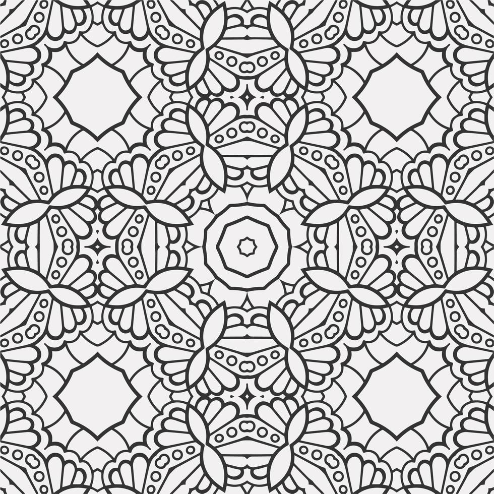 vector coloring geometric flower shapes pattern background