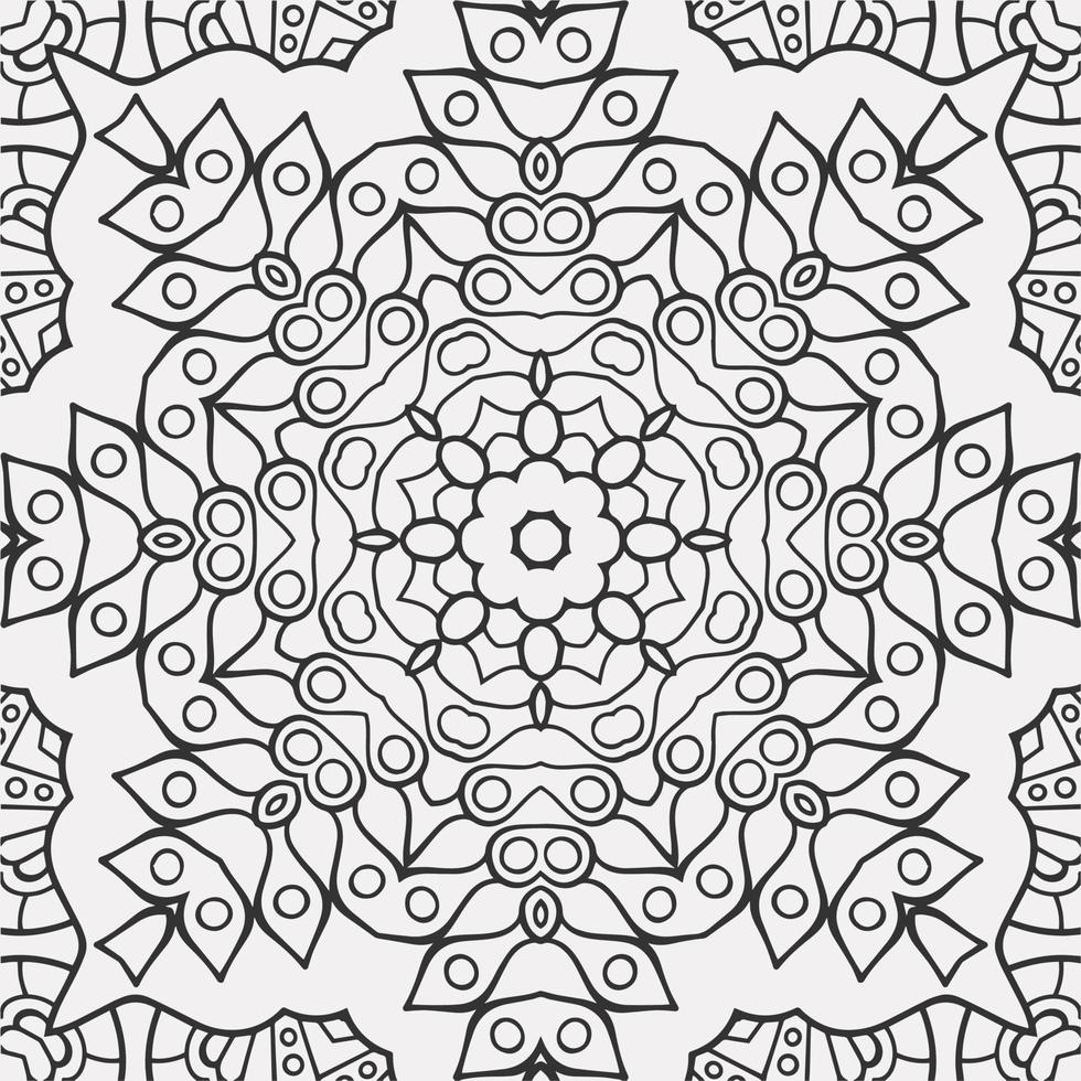 vector coloring geometric flower shapes pattern background