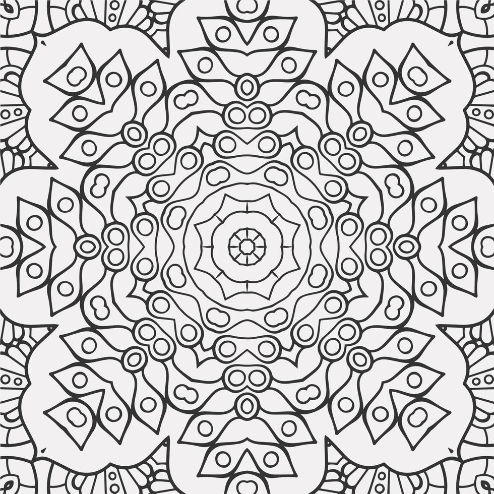 vector coloring geometric flower shapes pattern background