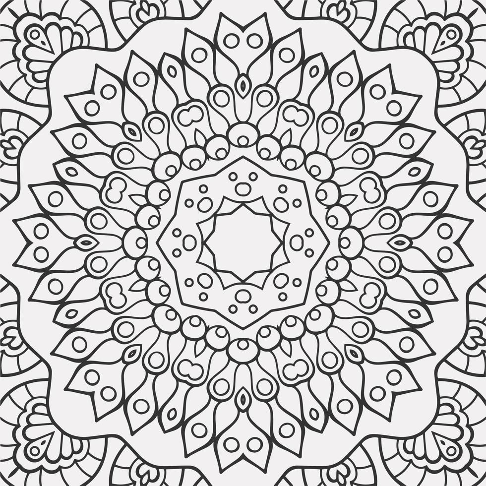 vector coloring geometric flower shapes pattern background