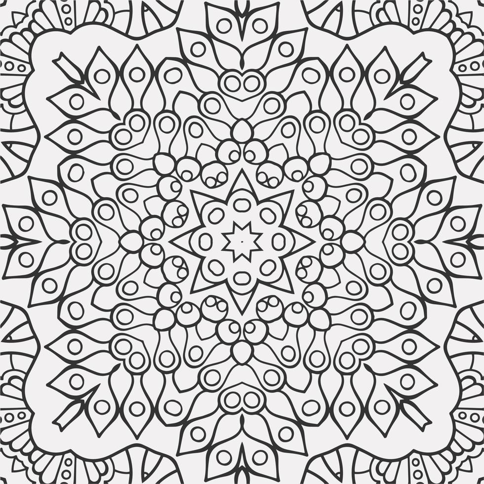vector coloring geometric flower shapes pattern background