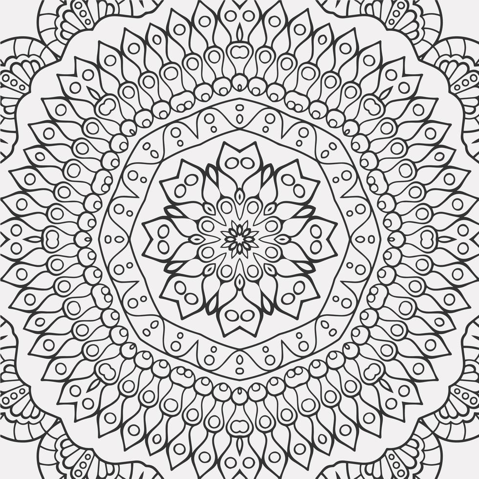 vector coloring geometric flower shapes pattern background