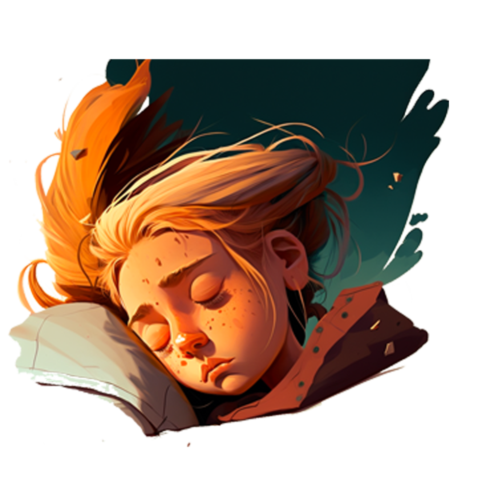 cute little girl sleeping png