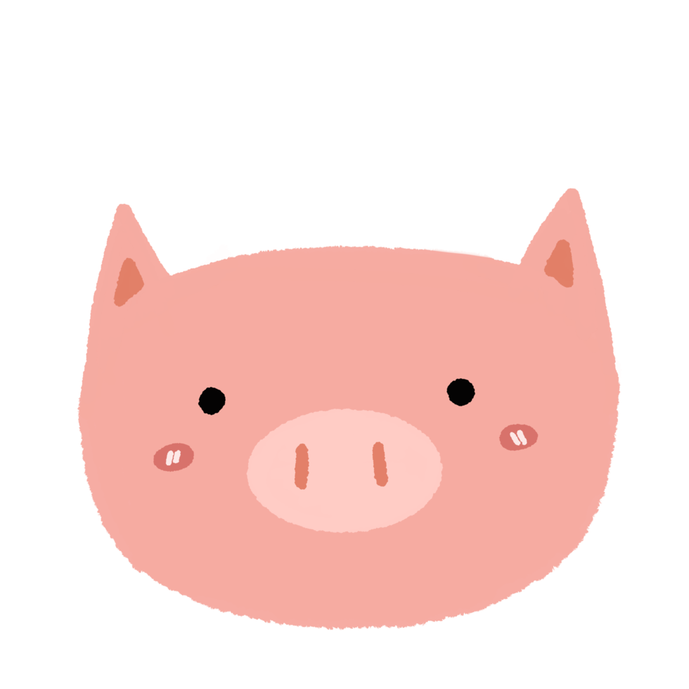 süß wenig Rosa Schweinchen png