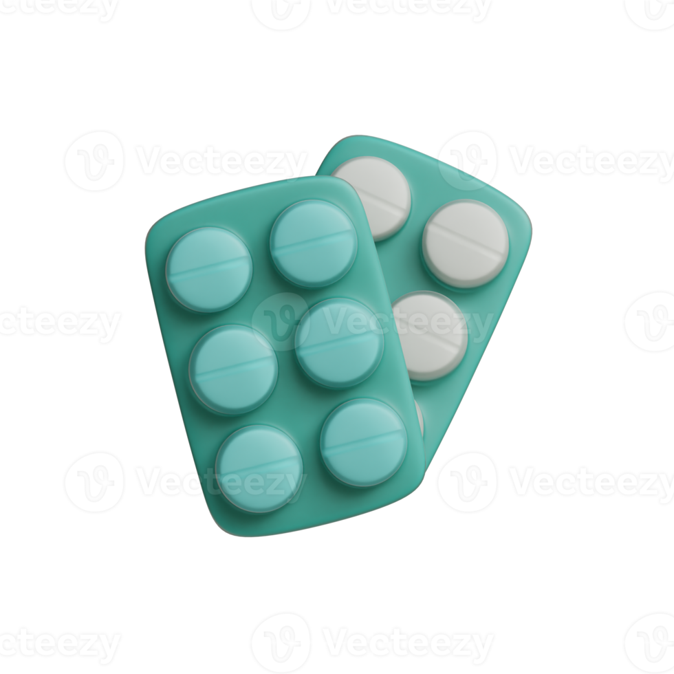 3d health and medical pills icon png