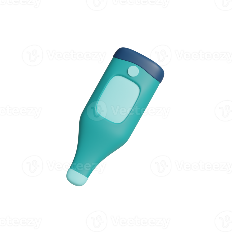 Health and medical 3d icon thermometer png