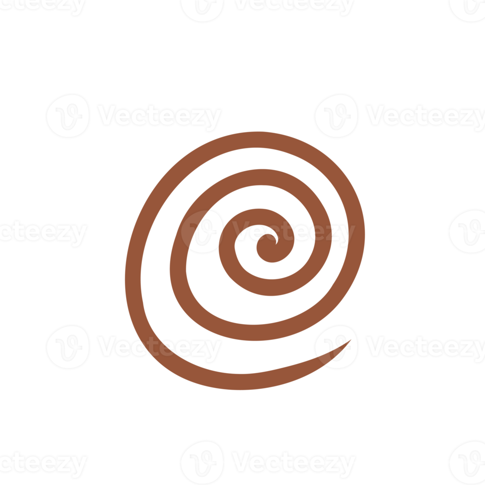 Spiral- Illustration im Gekritzel Stil png