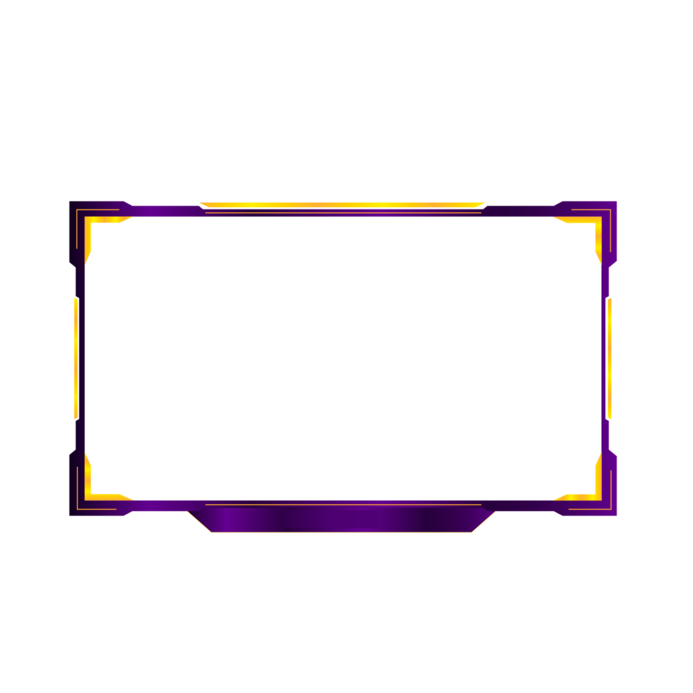 Online gaming screen panel and border design for gamers png