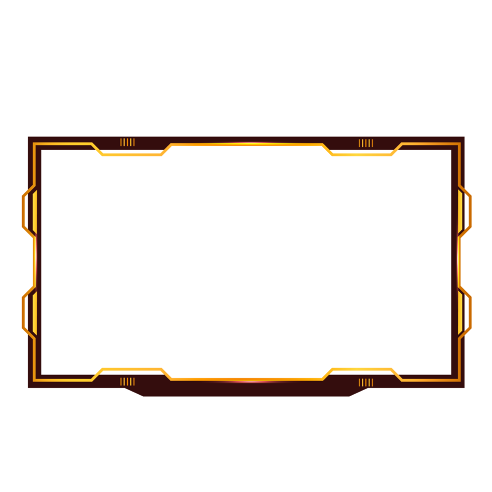 Online gaming screen panel and border design for gamers png