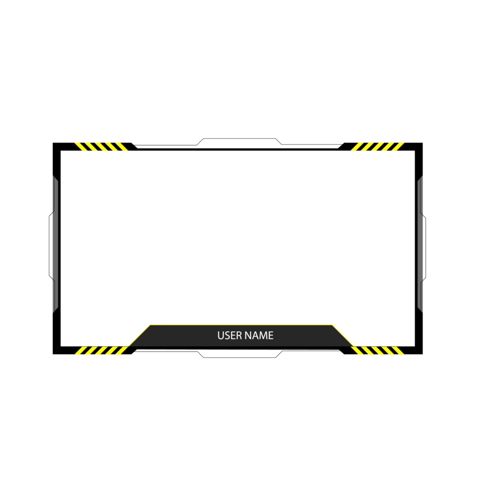 Online gaming screen panel and border design for gamers png