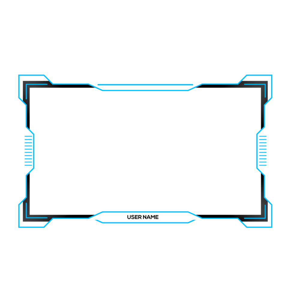 Online gaming screen panel and border design for gamers png