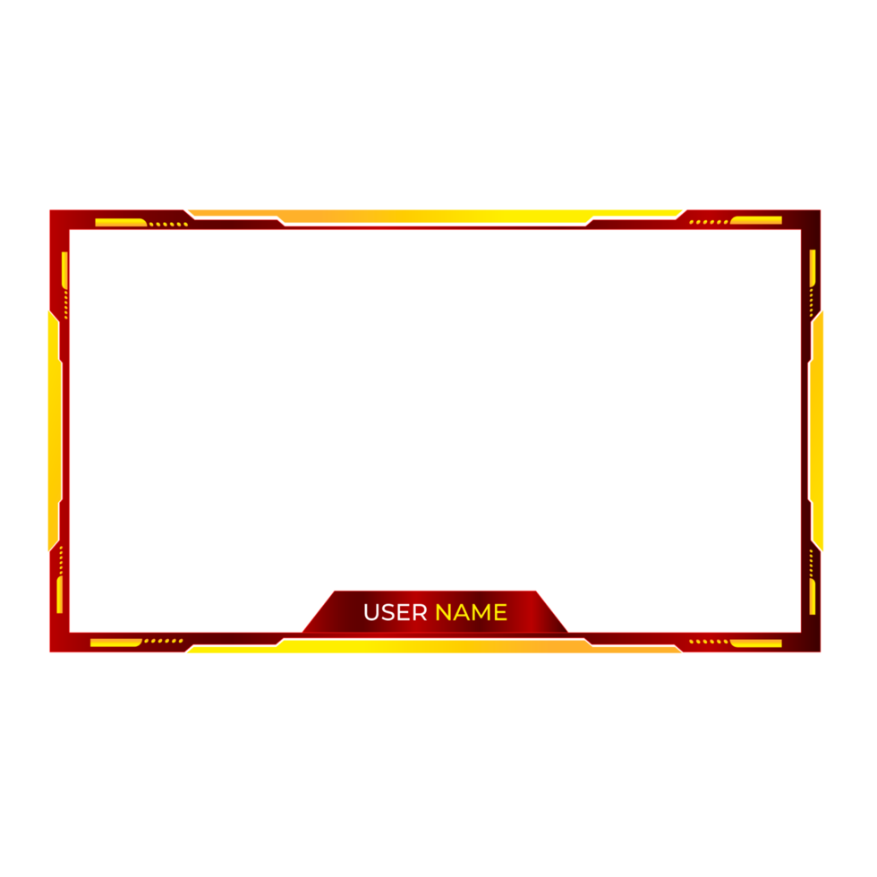Online gaming screen panel and border design for gamers png