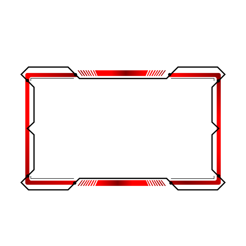 Online gaming screen panel and border design for gamers png