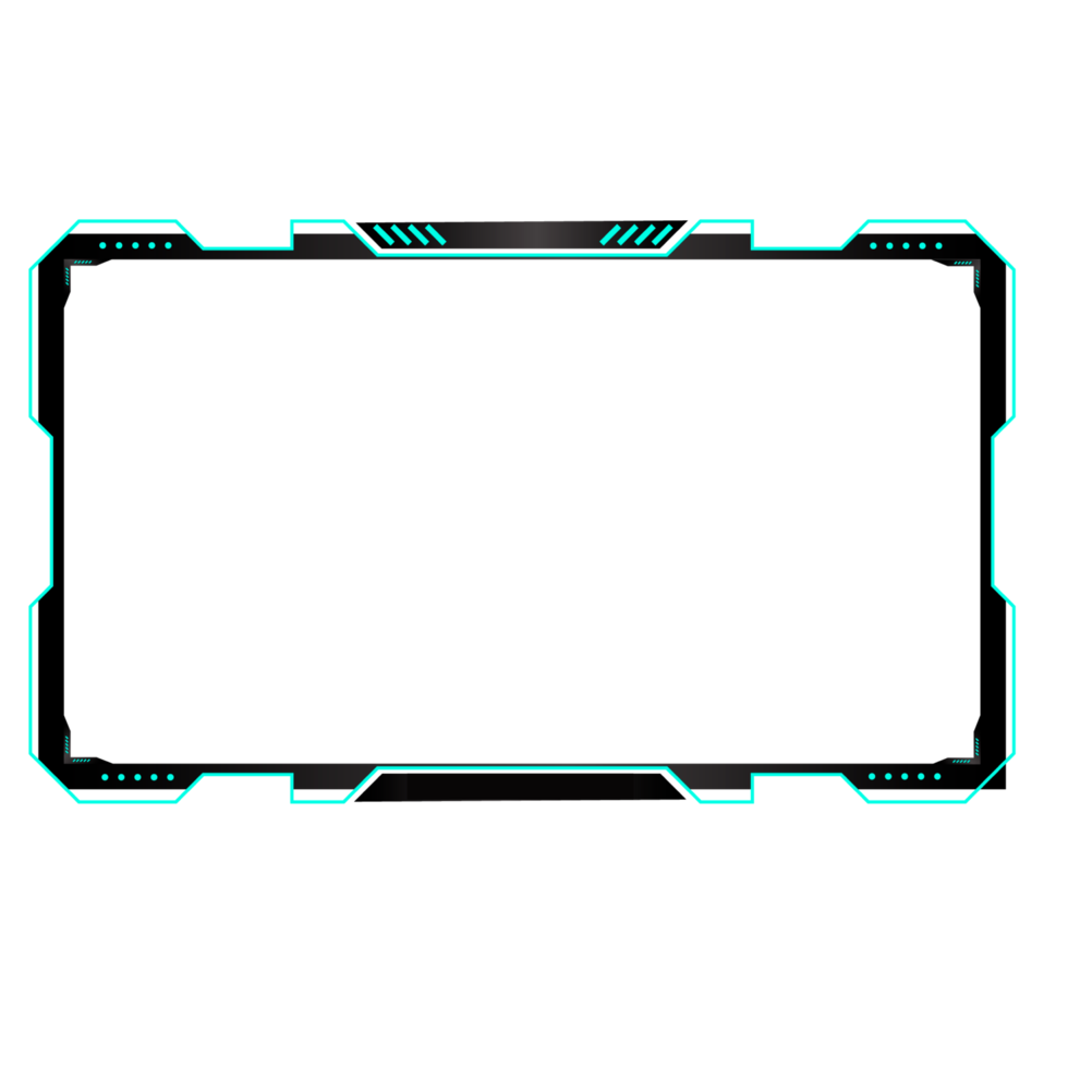 Online gaming screen panel and border design for gamers png