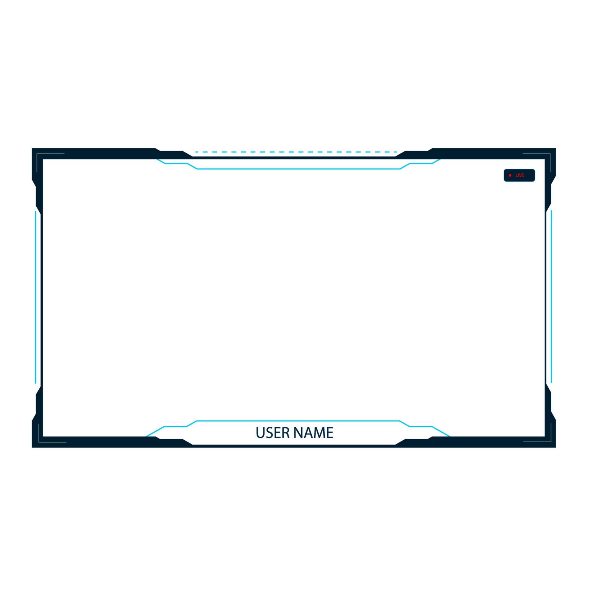 Online gaming screen panel and border design for gamers 22751328 PNG