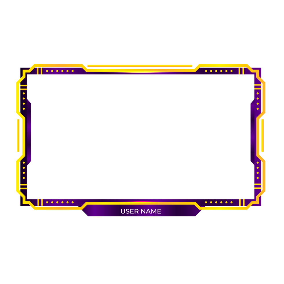 Online gaming screen panel and border design for gamers png