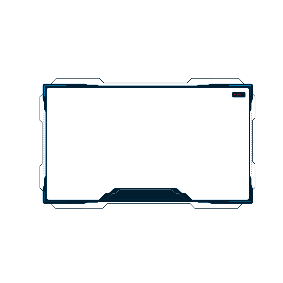 Online gaming screen panel and border design for gamers png