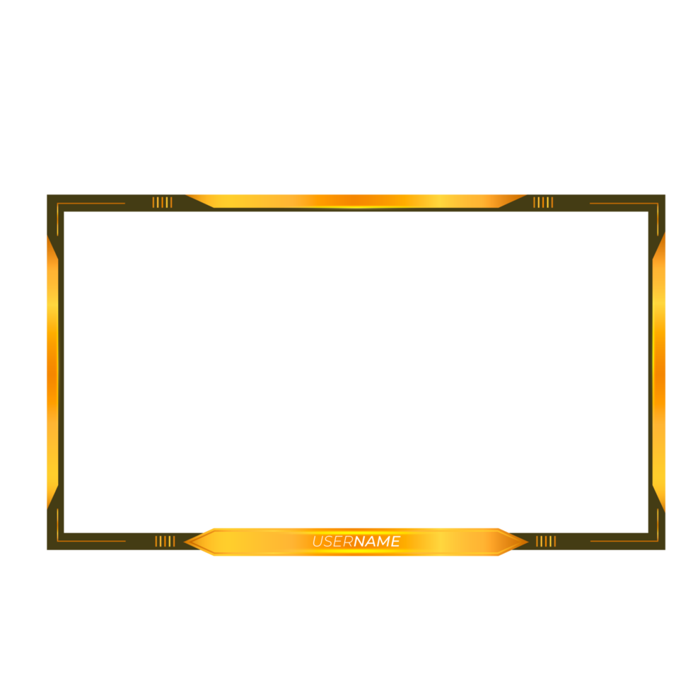 Online gaming screen panel and border design for gamers png