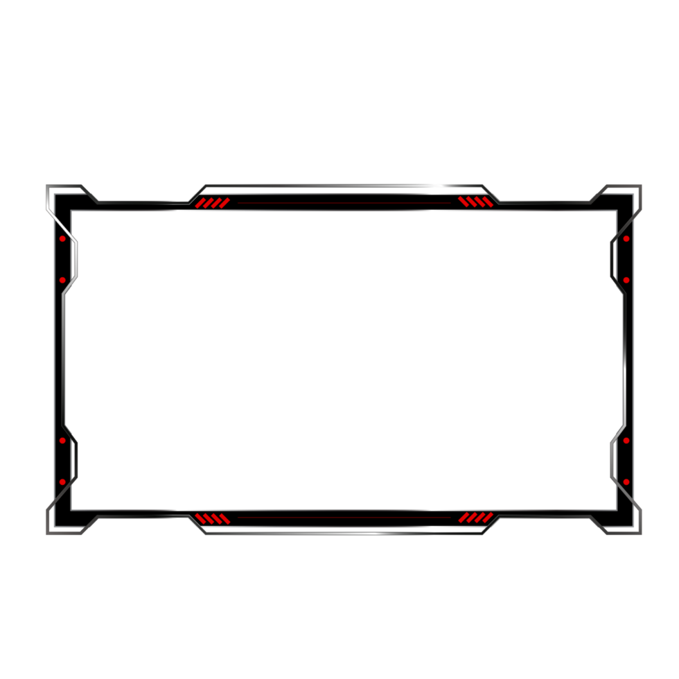 Online gaming screen panel and border design for gamers png