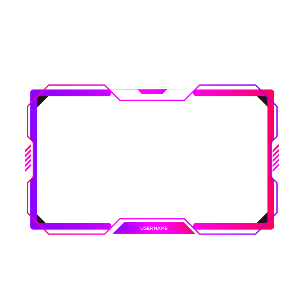Online gaming screen panel and border design for gamers png