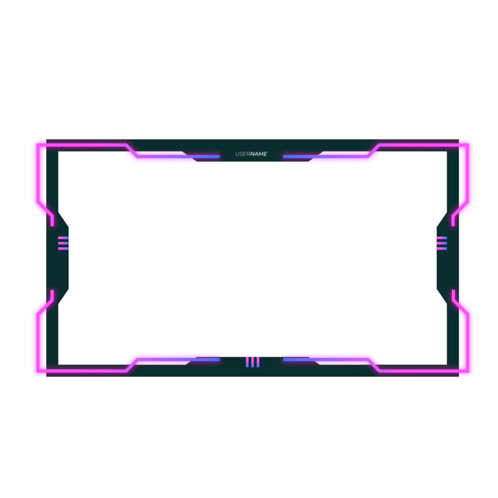 Online gaming screen panel and border design for gamers png